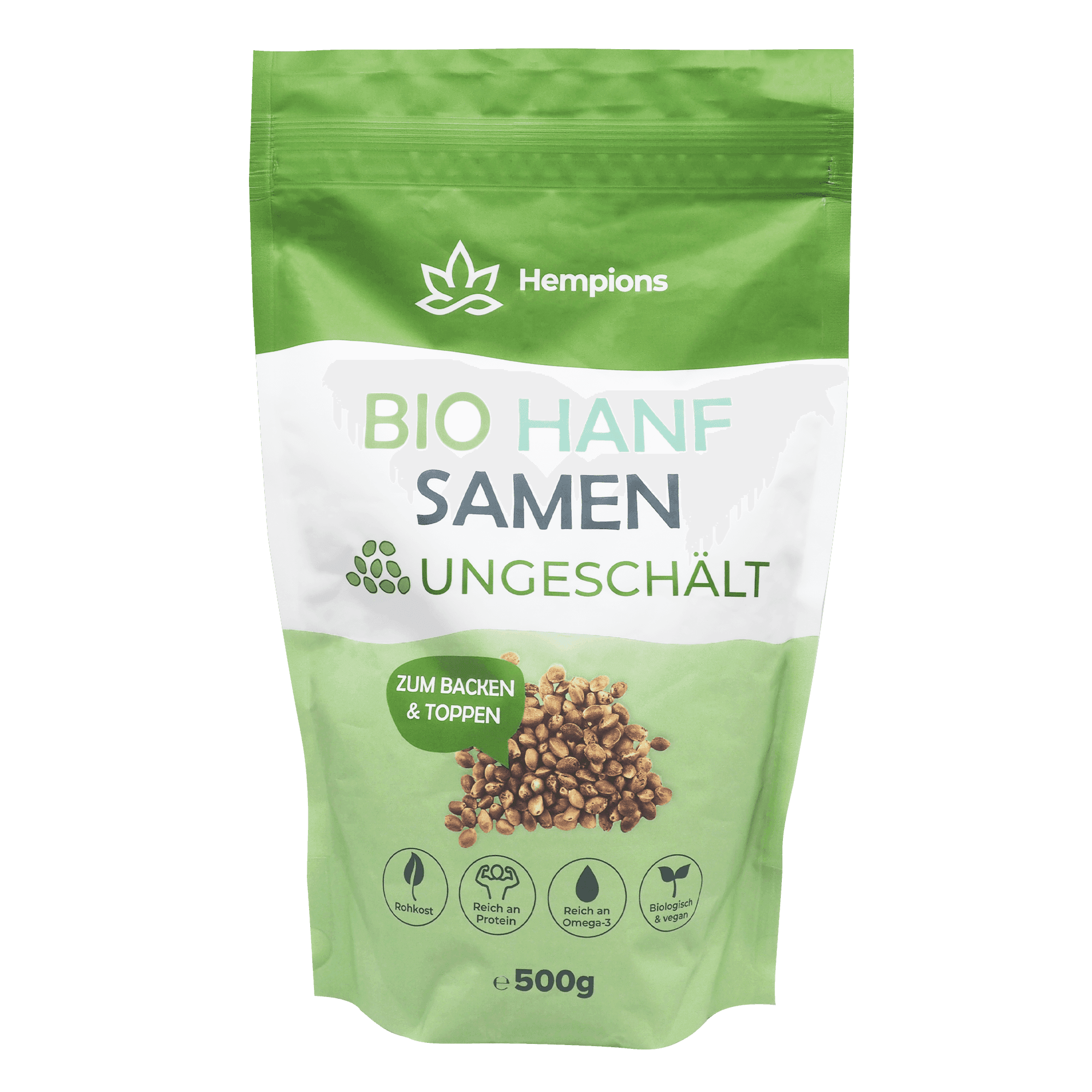 Jetzt ansehen Bio Hanfsamen ungeschält - 500g