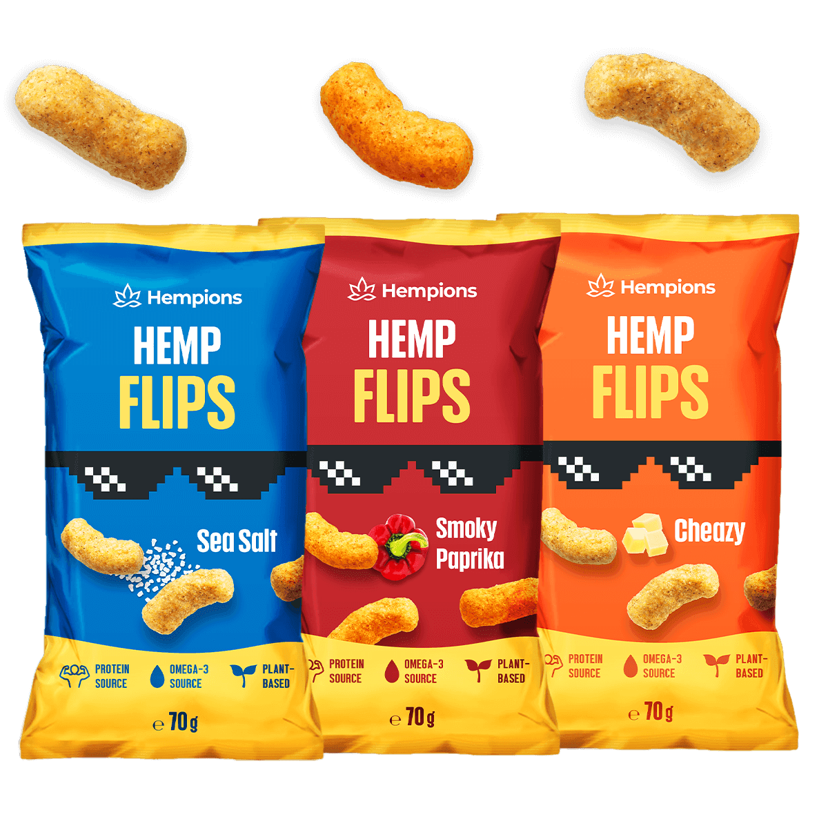 Jetzt ansehen Bio Hemp Flips Trio - 3 x 70g