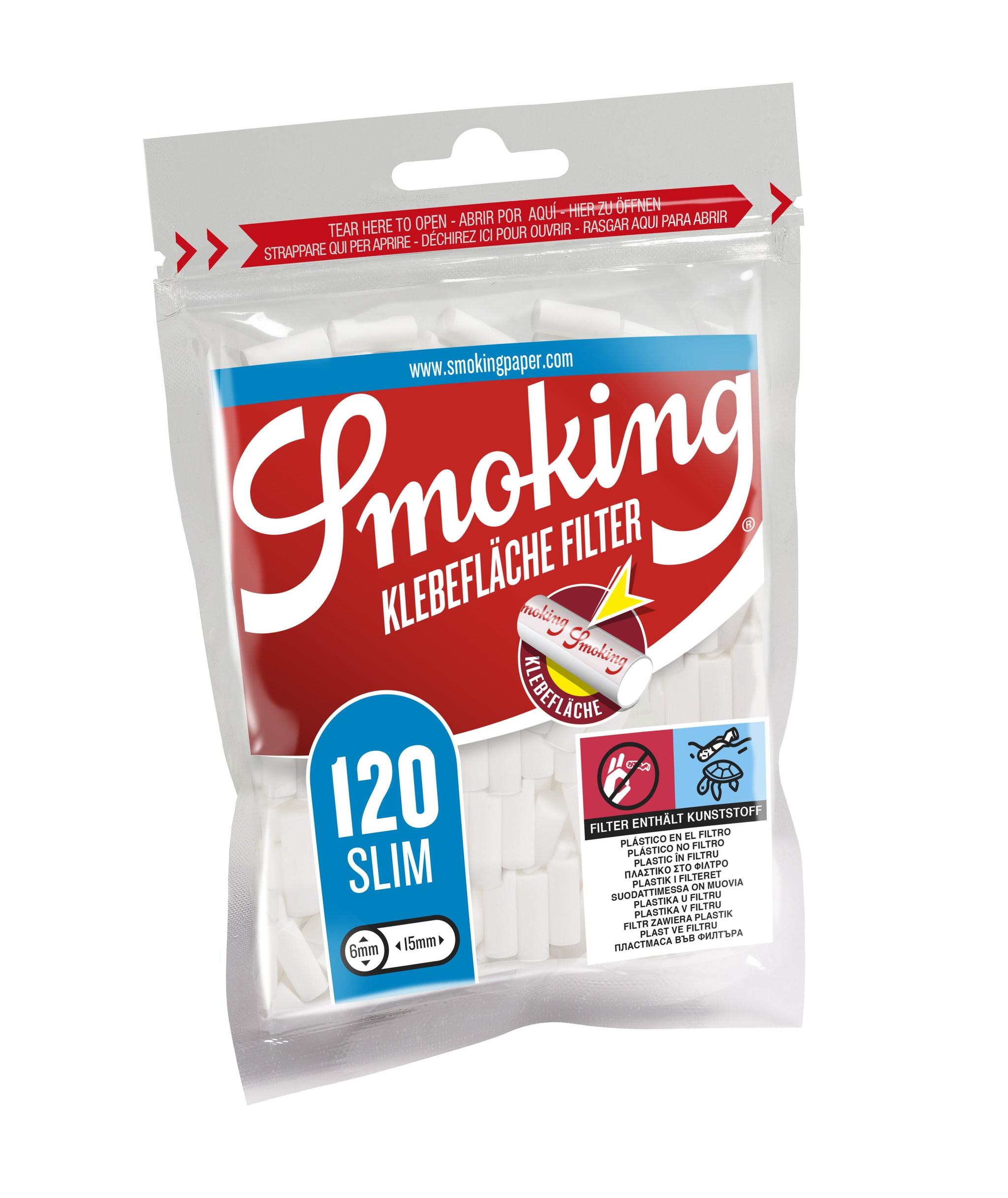 SMOKING CLASSIC SLIM FILTERS KLEBEFLÄCHE 120