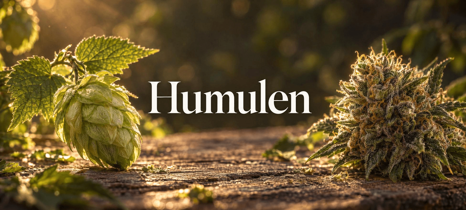 Humulen prägt in Cannabis und Hopfen erdig-holzige, hopfige Duftnoten.